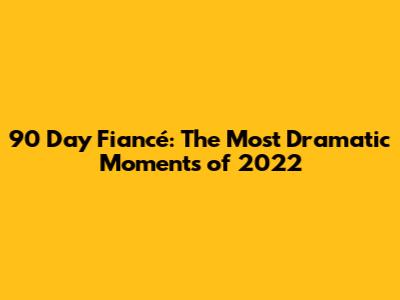 90 Day Fiancé: The Most Dramatic Moments of 2022