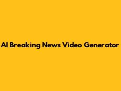 AI Breaking News Video Generator