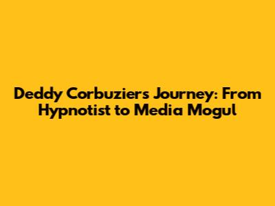 Deddy Corbuzier's Journey: From Hypnotist to Media Mogul