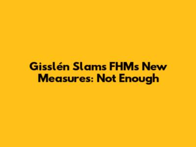 Gisslén Slams FHM's New Measures: 'Not Enough'