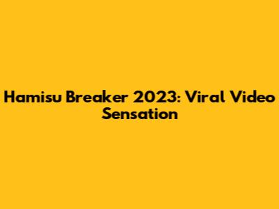 Hamisu Breaker 2023: Viral Video Sensation
