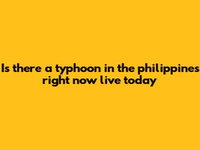 Is there a typhoon in the philippines right now live today
