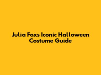 Julia Fox's Iconic Halloween Costume Guide