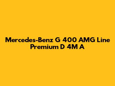 Mercedes-Benz G 400 AMG Line Premium D 4M A