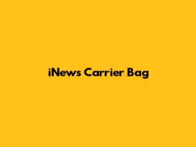 iNews Carrier Bag