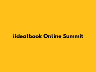 iidealbook Online Summit